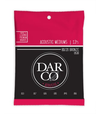 Martin Darco D530 80/20 Bronze Acoustic Set, Medium 13-56