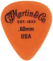 Martin Delrin 351 Pick .60mm, Orange, One Pick