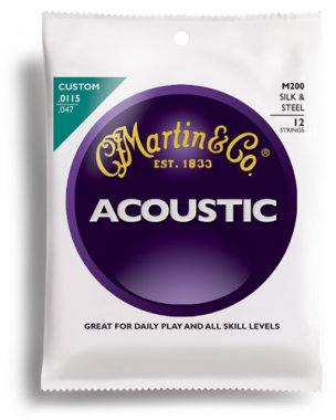 Martin M200 Original Silk and Steel 12 String Acoustic Strings 11.5-47