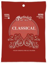 Martin M260 Bronze Wound Ball-End Classical Guitar Strings, Full Set