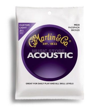 Martin M535 Traditional Phosphor Bronze Acoustic Cstm Lt 11-52