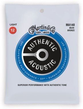 Martin MA140 SP 80/20 Bronze Acoustic Guitar Strings Lt 12-54