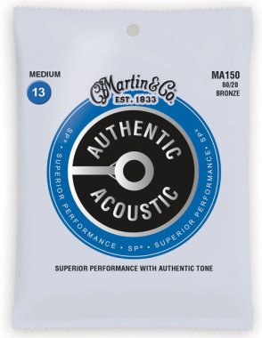 Martin MA150 SP 80/20 Bronze Acoustic Guitar Strings Med 13-56
