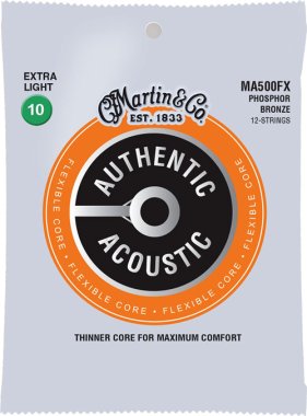 Martin MA500FX Flexible Core Phos Bronze 12 String Acoustic Ex Lt 10-54