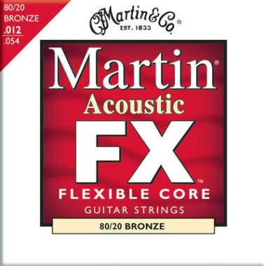Martin MFX640 Flexible Core 80/20 Bronze Acoustic Guitar Lt 12-54