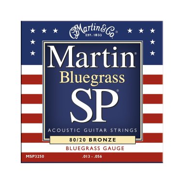 Martin MSP3250 80/20 Bronze Acoustic Guitar Strings Bluegrass 13-56