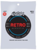 Martin Retro MM12 Nickel Alloy Acoustic Guitar Strings Light 12-54