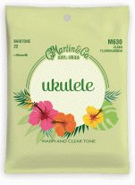 Martin Ukulele Strings M630 Clear Fluorocarbon for Baritone Ukulele