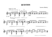 Maufroy | Question for solo guitar
