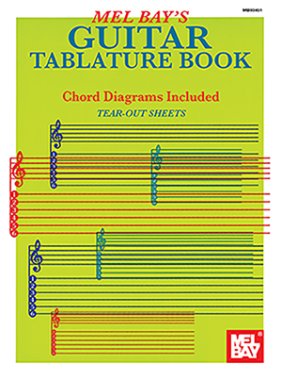Mel Bay's Guitar Tablature Book with Chord Diagrams & Tear-Out Sheets
