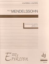 Mendelssohn | Romances Sans Paroles Op. 67, No. 5 and Op. 102, No. 3 for 4 guitars