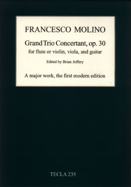 Molino | Grand Trio Concertant op. 30, flute or violin, va, gui - Paper