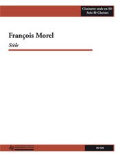 Morel | Stele for solo clarinet