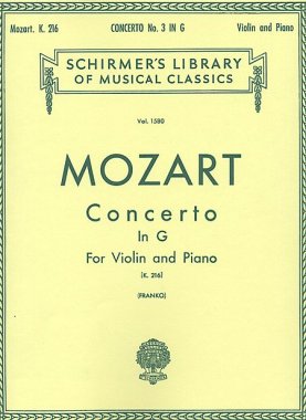 Mozart | Concerto No. 3 in G, K.216 for violin w/pno rdn