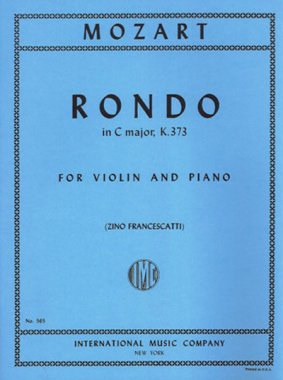 Mozart | Rondo in C major, K. 373 for violin and piano