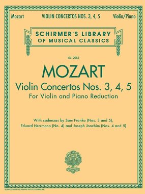 Mozart | Violin Concertos Nos. 3, 4, 5 violin and pno rdn