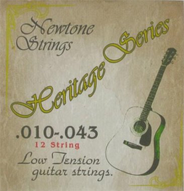 Newtone Heritage 12-String Low Tension Acoustic Guitar Strings 10-43