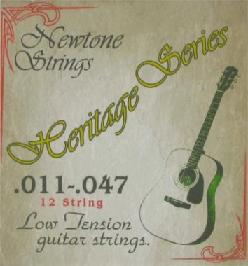 Newtone Heritage 12-String Low Tension Acoustic Guitar Strings 11-47