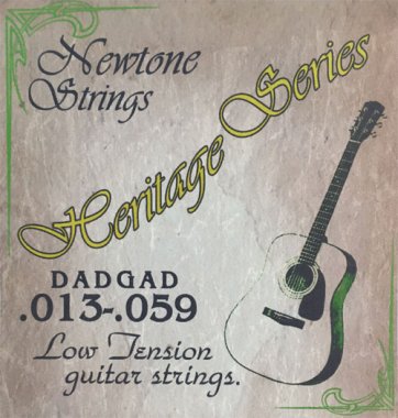 Newtone Heritage DADGAD Low Tension Acoustic Guitar Strings 13-59