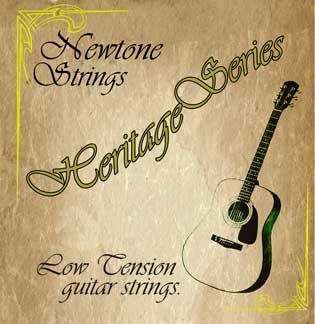 Newtone Heritage Low Tension Acoustic Guitar .055 Single Wound String