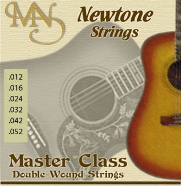 Newtone Master Class Double Wound Acoustic Guitar Strings Med-Lt 12-52