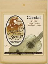 Nicola N430 Clear/Silver High Tension Classical Strings, Tie End