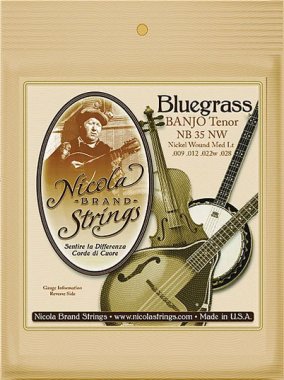 Nicola NB35NW Tenor Banjo Strings, Nickel-Wound, Medium-Light