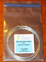 Oasis Corrosion Protected Plain Steel Guitar String .008, Pack of 10