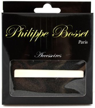 OLD Philippe Bosset Carved Bone Classical Bridge Saddle PBACC06