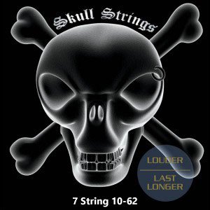 OLD Skull Strings 7S1062 7 String Stainless Steel Set, 10-62