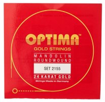 Optima 24 Karat Gold Roundwound Mandolin Strings, Loop End