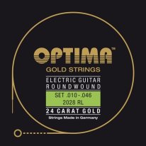 Optima 24K Gold Plated 2028 RL Electric Guitar Strings 10-46