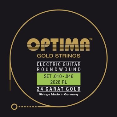 Optima 24K Gold Plated 2028 RL Electric Guitar Strings 10-46