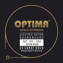 Optima 24K Gold Plated 2028BAR Baritone Electric Guitar Strings 13-62