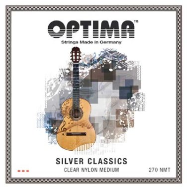 Optima 270.NMT Silver Classics Clear Nylon Medium Tension