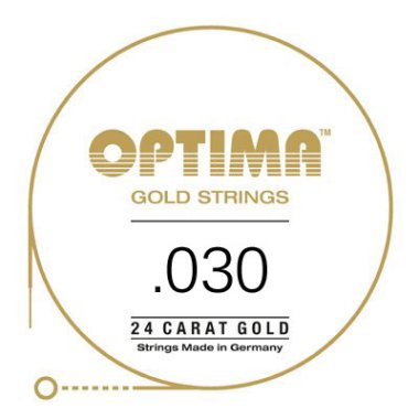 Optima GE030 24K Gold Plated .030, Wound Single String