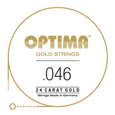 Optima GE046 24K Gold Plated .046, Wound Single String