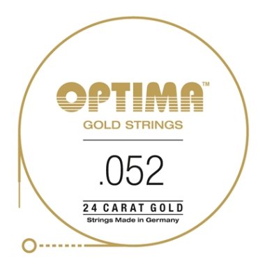 Optima GE052 24K Gold Plated .052, Wound Single String