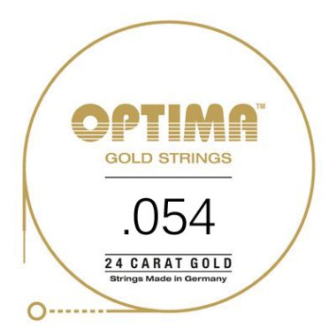 Optima GE054 24K Gold Plated .054, Wound Single String