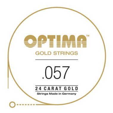 Optima GE057 24K Gold Plated .057, Wound Single String