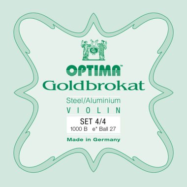 Optima Goldbrokat Violin Set 4/4 E1 0.27 Loop End Single String