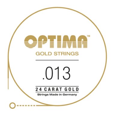 Optima GPS013 24K Gold Plated .013, Single String
