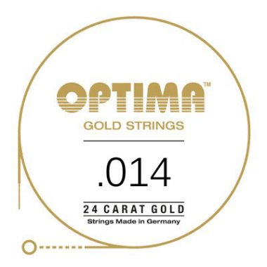 Optima GPS014 24K Gold Plated .014, Single String