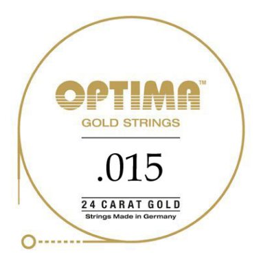 Optima GPS015 24K Gold Plated .015, Single String
