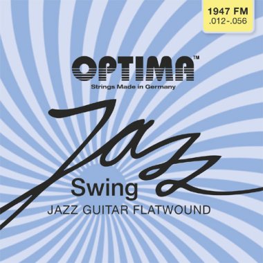 Optima Jazz Swing 1947FM Chrome Flatwound Electric Guitar 12-56