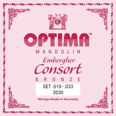 Optima Mandolin 3030 Consort Bronze (.010 - .033), Full Set