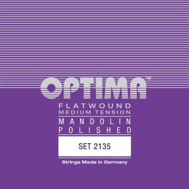 Optima Mandolin Flatwound Medium Gauge (.011 -.031), Full Set