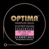 Optima Maxiflex 24K Gold Wound Electric Guitar Strings 9-42