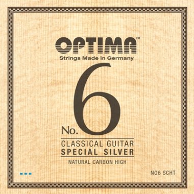Optima No. 6 SCHT Special Silver, Carbon HT Guitar Strings, Full Set