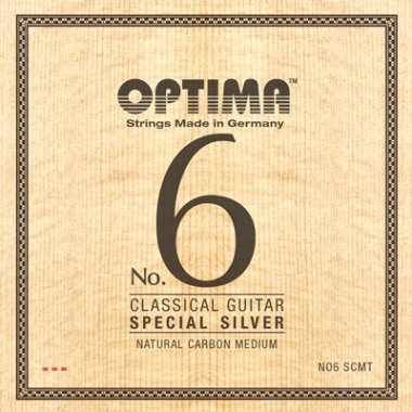 Optima No. 6 SCMT Special Silver, Carbon MT Guitar Strings, Full Set